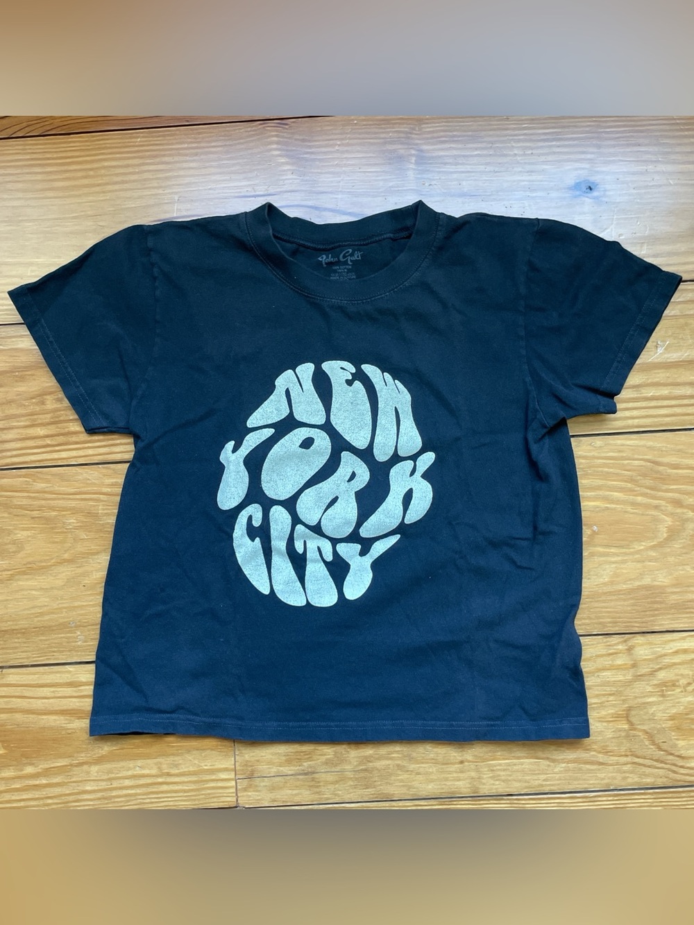 John Galt New York City black cotton t-shirt one size fits all